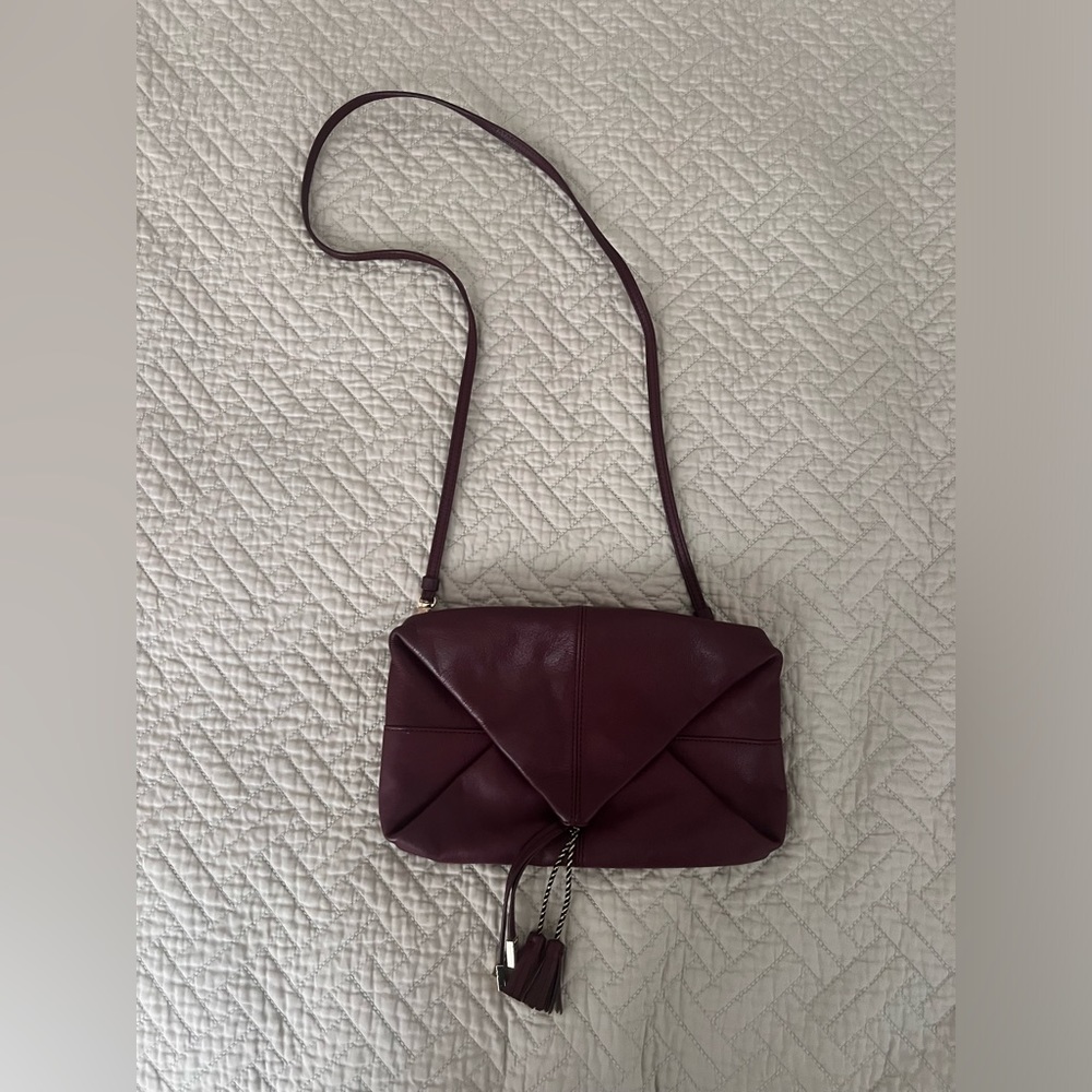 Maje burgundy leather bag